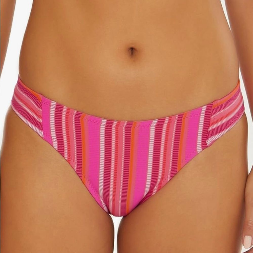 Trina Turk Marai Women's French Cut Hipster Bikini Bottoms, Pink Multi, 6, NWT
